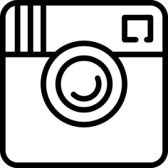 Big Instagram Logo Svg Line Art, Free Vectors File